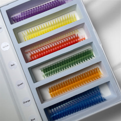 8D 0.07 MULTI-COLOURED PREMADE LASH FANS (APPROX 980 FANS)
