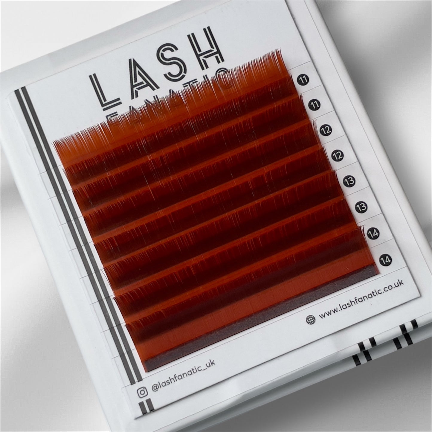 RED BROWN LASHES