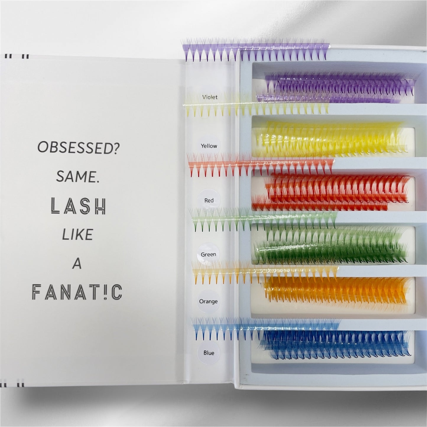 8D 0.07 MULTI-COLOURED PREMADE LASH FANS (APPROX 980 FANS)