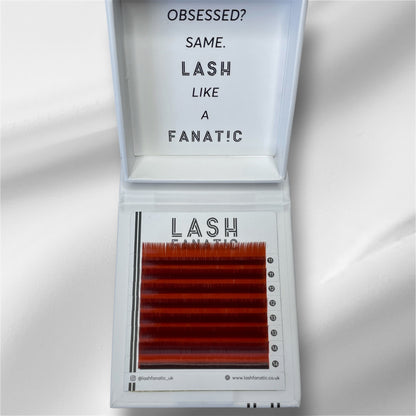 RED BROWN LASHES