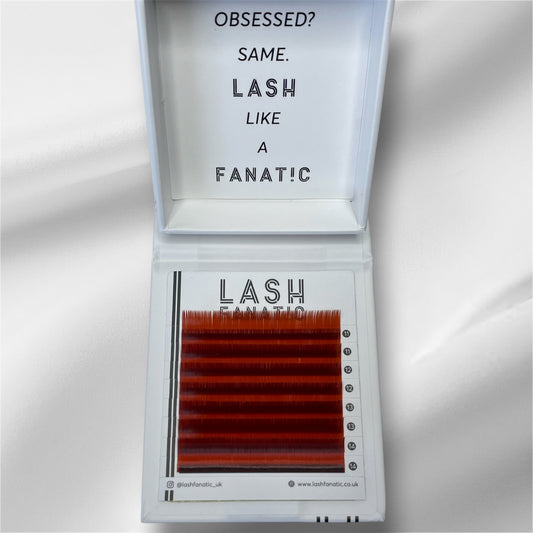 RED BROWN LASHES