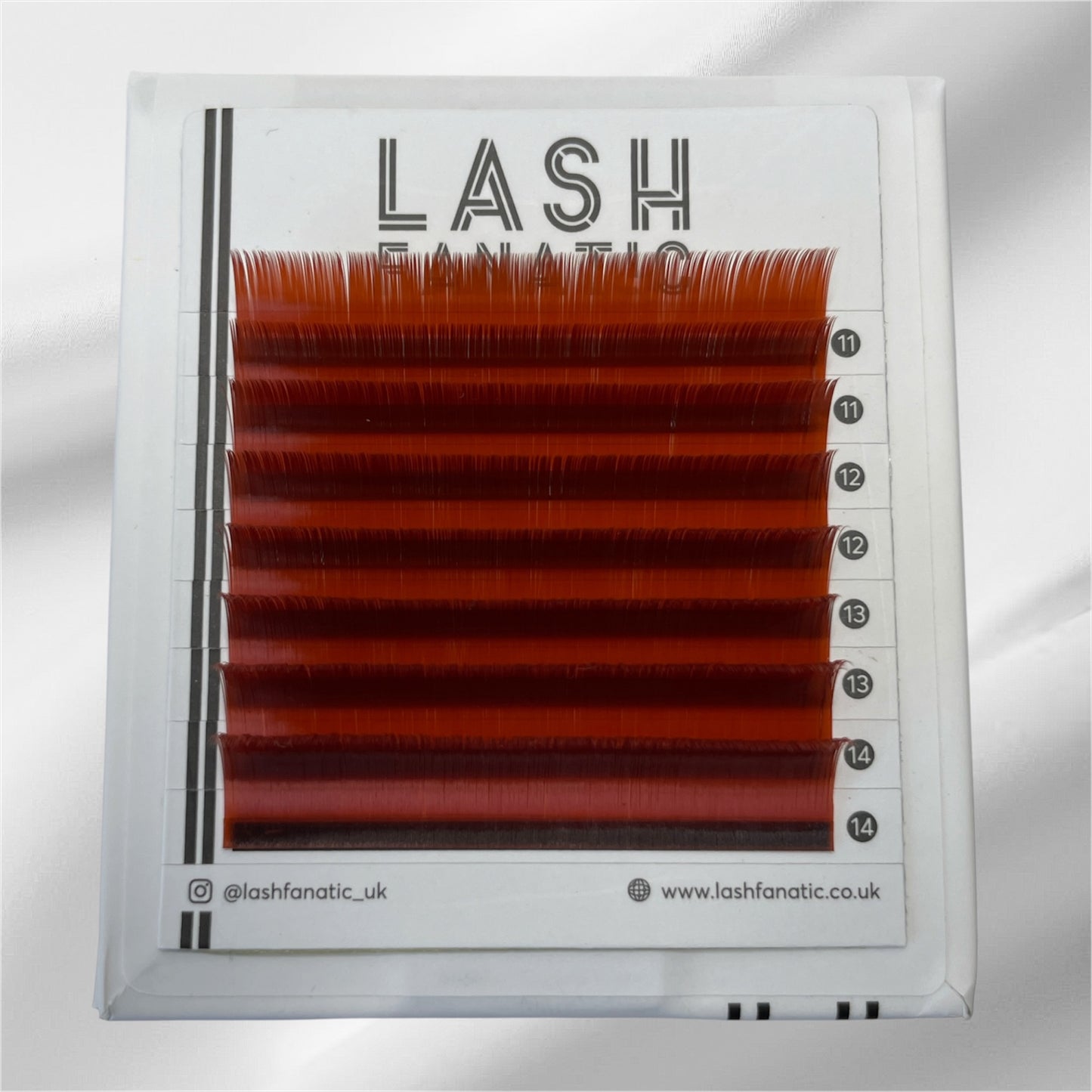 RED BROWN LASHES