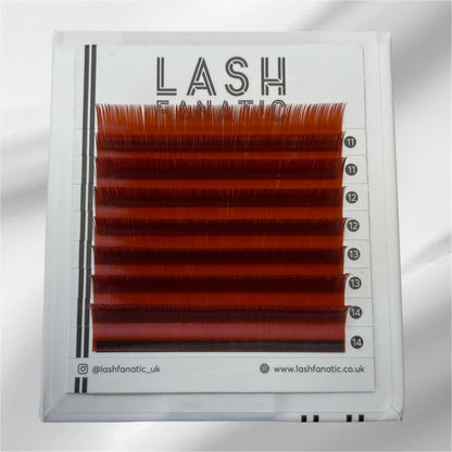 RED BROWN LASHES