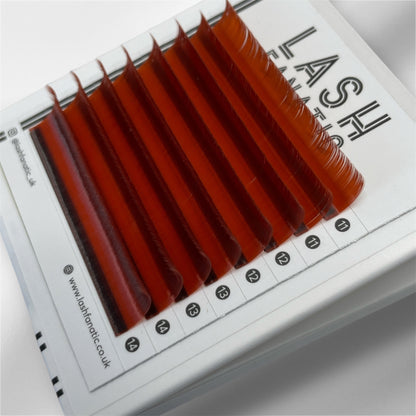 RED BROWN LASHES