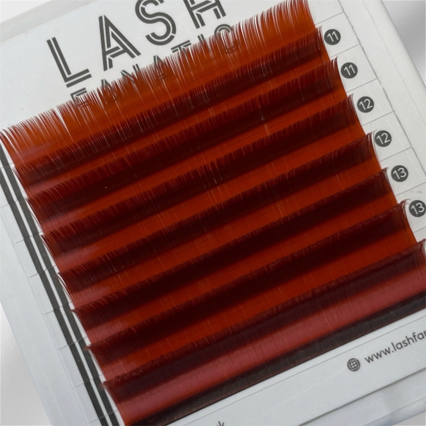 RED BROWN LASHES