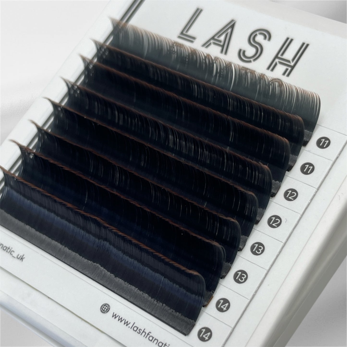 TWO TONE OMBRE BROWN ENDS LASHES